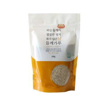 국산 들깨의 껍질만 벗겨 볶지 않은 날들깨가루 리뷰후기