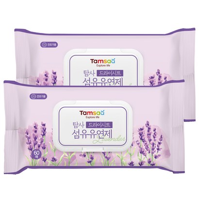 탐사 드라이시트 섬유유연제 라벤더 60매