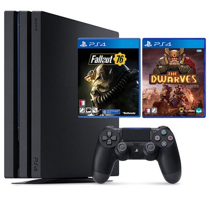 소니 PS4 프로 본체 7218 1TB 제트블랙 드워프 한글판 폴아웃76 한글판 리뷰후기