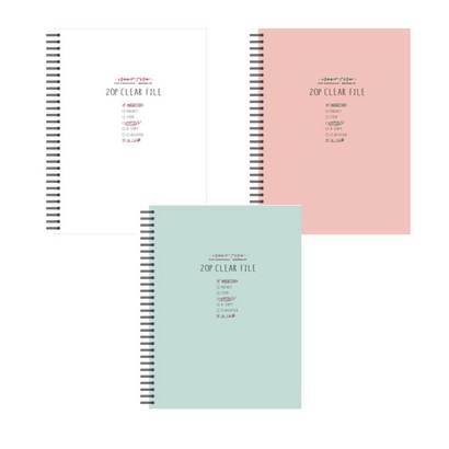 톡톡팬시 20P A4 스프링 클리어화일 4500 리뷰후기