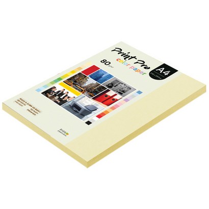 종이문화 프린트 프로 칼라 복사용지 No 01 레몬