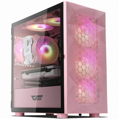 다크프래쉬 AZ RGB PC 케이스 DLM 21 메쉬 핑크 리뷰후기