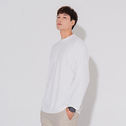 빅사이즈클럽 남성용 CRA 데일리 긴팔 티셔츠