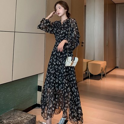 포플러앤씨 비에르 프릴 소매 원피스 리뷰후기