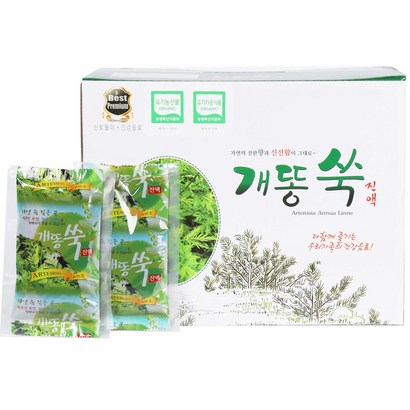 평화식품 유기농 개똥쑥진액