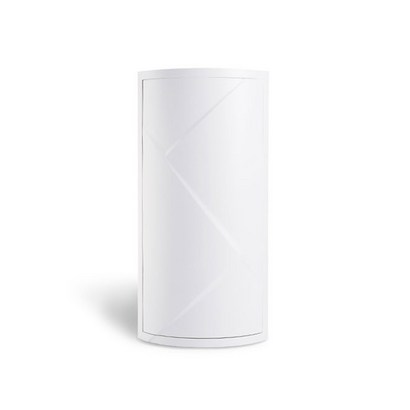앤티스 클리어 회전식 코너 수납장 화이트