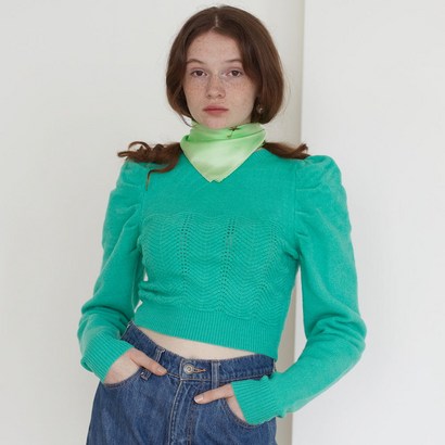 더센토르 여성용 OKEN UFF SEEVE FUFFY KNIT TO BC20AWKN31