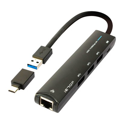 이탑 C타입 USB 31 유전원 허브 U3-RJ4501