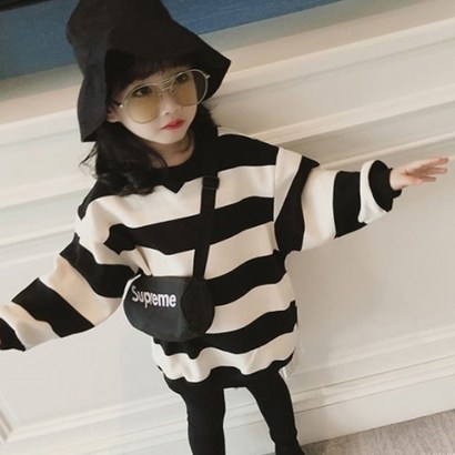 미소파파 아동용 단가라 기모 스마일 상의 레깅스