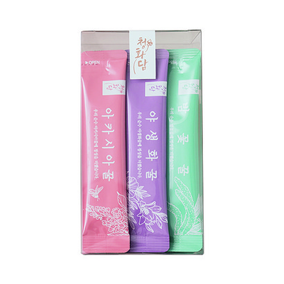 청화담 아카시아 야생화 밤꽃 꿀 허니스틱 아카시아꿀 야생화꿀 밤꽃꿀