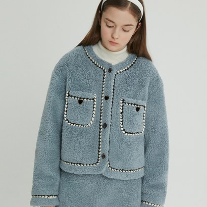 로라로라 여성용 TWEED FEECE JACKET JK-21503