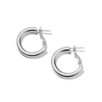 앵브록스 여성용 cassic hoo earrin siver