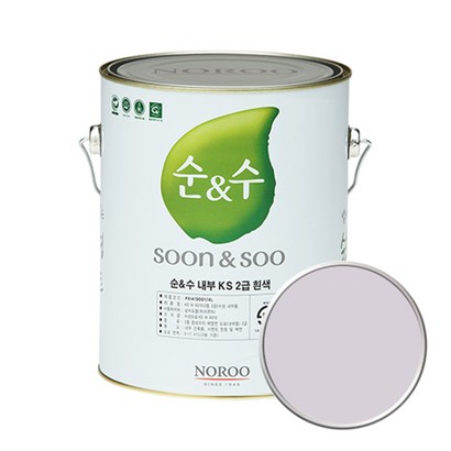 노루페인트 순앤수 KS 2급 벽지 벽면용 수성페인트