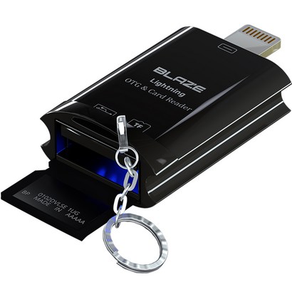 블레이즈 마이크로SD USB 동시인식 라이트닝 8핀 카드리더기