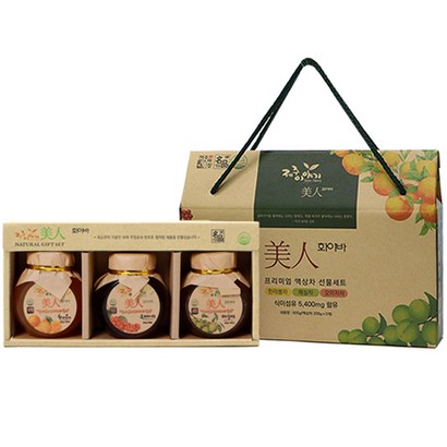 제주이야기 미인 화이바 꼬마 액상차 3종 선물세트