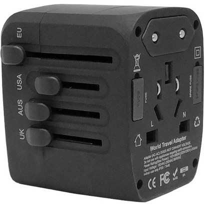 아이논 USB 4포트 여행용 멀티어댑터 블랙 IN-TA410C-BK