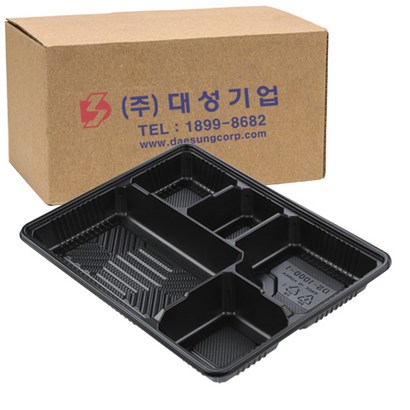 쿡앤락 돈까스도시락용기 1000-1 검정 리뷰후기