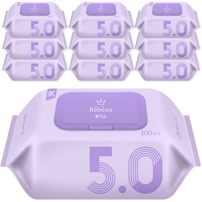 베베앙 K 50 저자극 엠보싱 아기물티슈 캡형