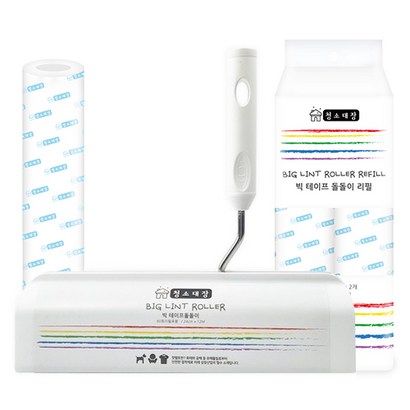 청소대장 테이프크리너 본품 90회 리필
