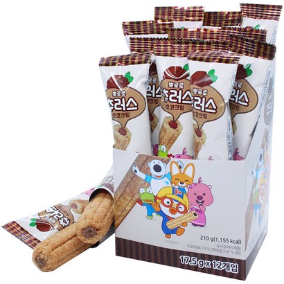 뽀로로 츄러스 초코크림 1개 리뷰후기