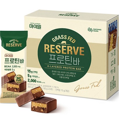 마이밀 프로틴 리저브 단백질바 프로틴바 6개