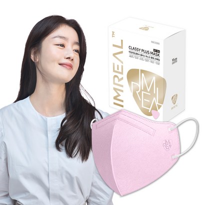 아임리얼 클래시 플러스 마스크 핑크 중형 KF94