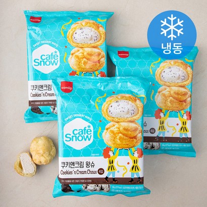 삼립 카페스노우 쿠키앤크림 왕슈