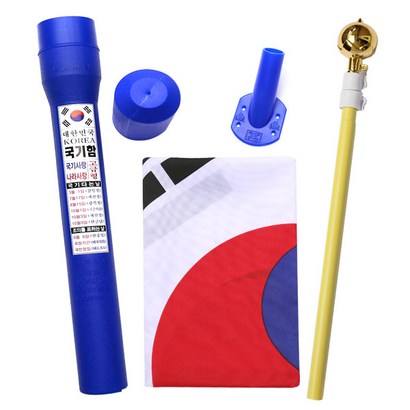 더자카 태극기 3금봉 K301ZS007