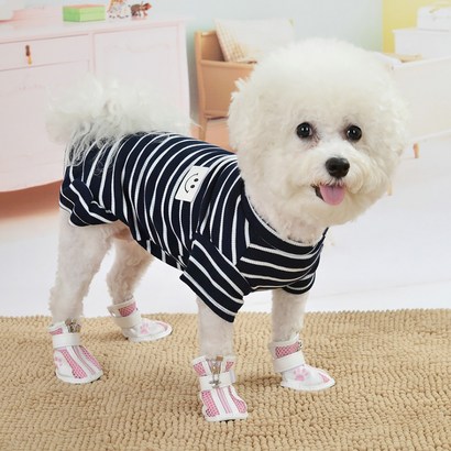 제제펫 스마일 스트라이프 원피스 반려견의류