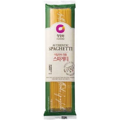 청정원 이탈리아 정통 스파게티면