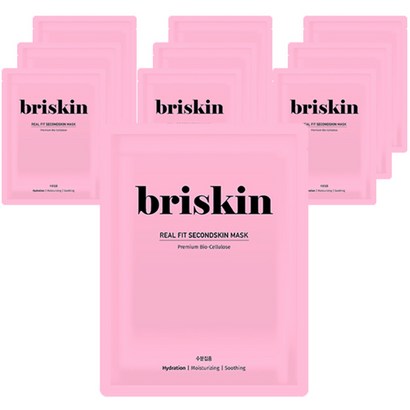 브리스킨 리얼 핏 세컨드스킨 수분집중 시트 마스크 리뷰후기