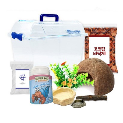 로라펫 코코칩 바닥재 크러스트 사료 소라게 키우기
