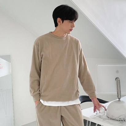 어나더디 남성용 소프트 플리스 상하의