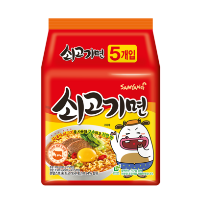 삼양식품 쇠고기면 5입