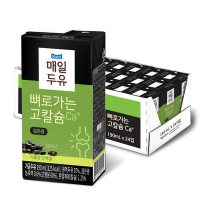 매일두유 뼈로가는고칼슘 검은콩 리뷰후기