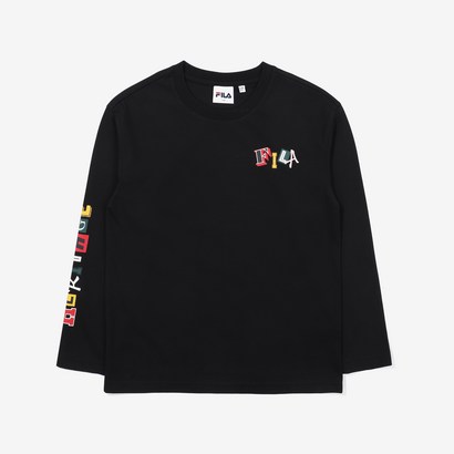 휠라 아동용 꼴라주 로고 긴팔 티셔츠 FK2RD3401X