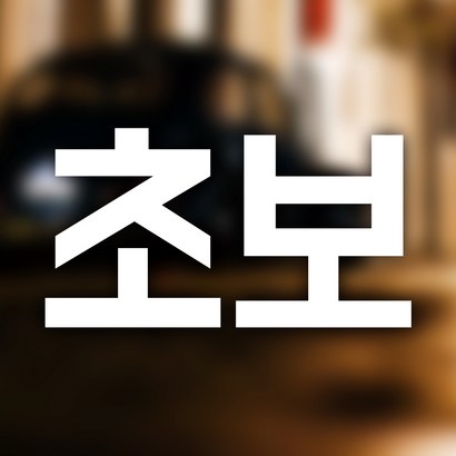우아한달팽이 대형초보 자동차 스티커