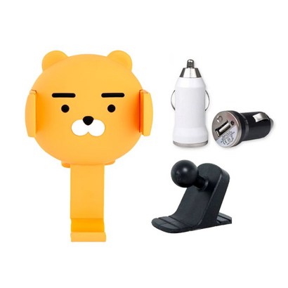 카카오프렌즈 차량용 핸드폰 거치대 라이언 시거잭 대시보드 조인트