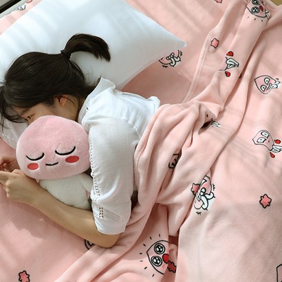카카오프렌즈 극세사 담요