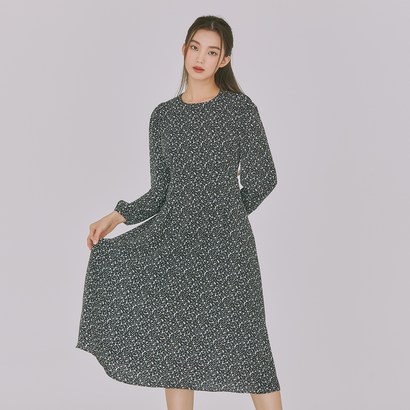 미쏘 플라워 플레어 롱 원피스