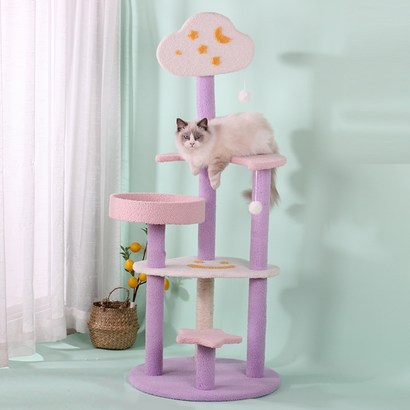 ETCA 별나라 5단 스크래쳐 숨숨집 고양이 장난감 캣타워