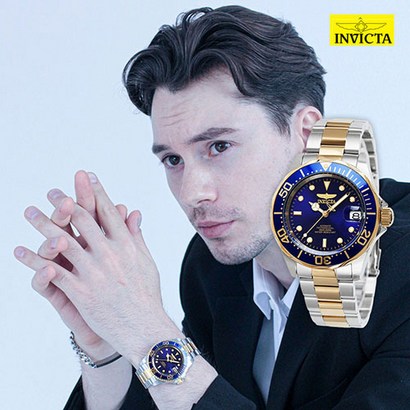 INVICTA 정품 인빅타 ROFESSIONA 남녀공용 캘린더 메탈시계 8935