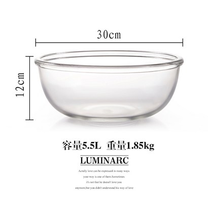 락 미아 수입 강화유리 그릇 가정용 과일 샐러드 볼 투명 과체중 내열 베이킹 계란 반죽 리뷰후기