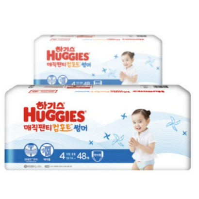 하기스 매직팬티 컴포트 썸머 팬티형 기저귀 대형 4단계