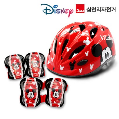 미키마우스 헬멧보대 어린이 자전거 킥보드