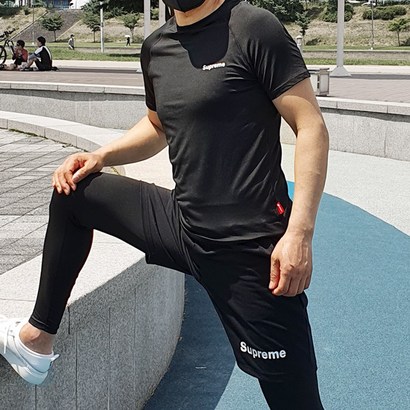 슈프림 남자 트레이닝복 운동복 반팔 긴팔반바지 리뷰후기
