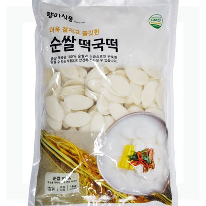 푸드마을 떡국 전분없이 순쌀과 소금으로 반죽한 순쌀떡국