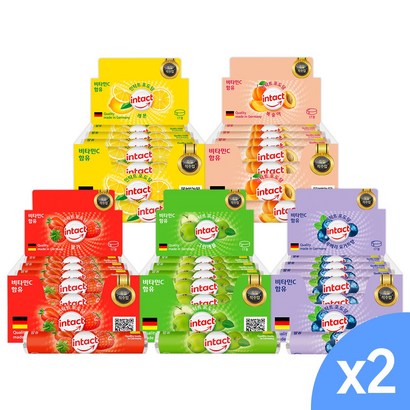 인탁트 포도당 캔디 5종 15개입 X2개 독일산 직수입 리뷰 후기