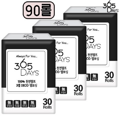 샐리의 법칙 천연펄프_365데이즈 화장지