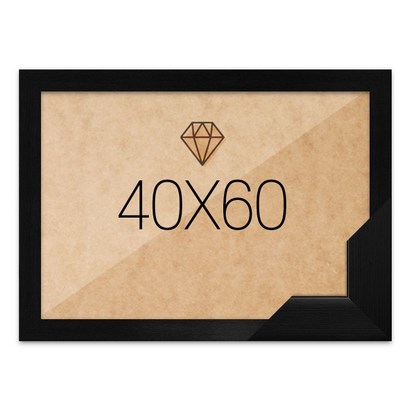 보석십자수액자 40x60 고급형 우드 블랙